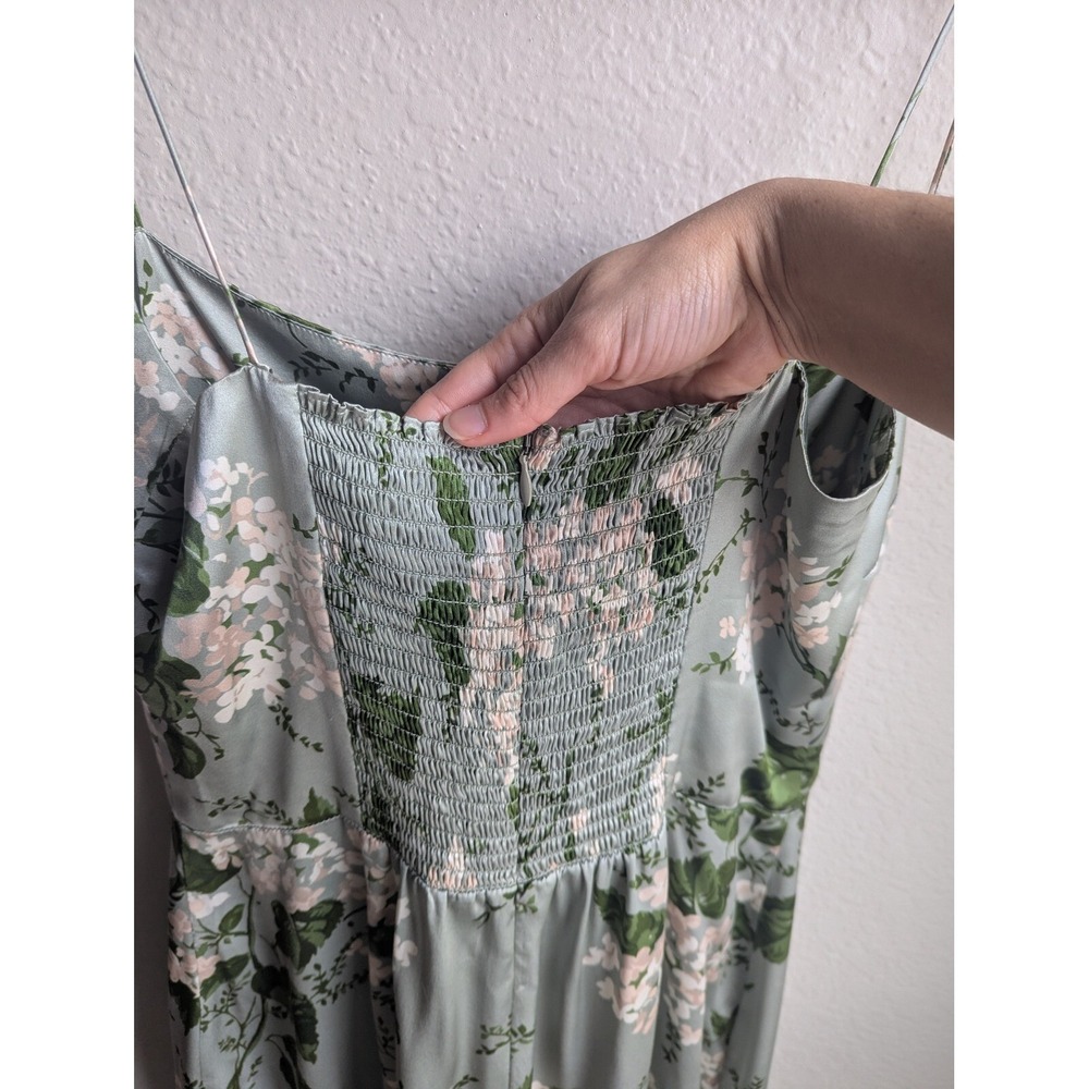 Reformation silk maxi dress size 8 Frankie Tea Garden floral - Picture 10 of 13